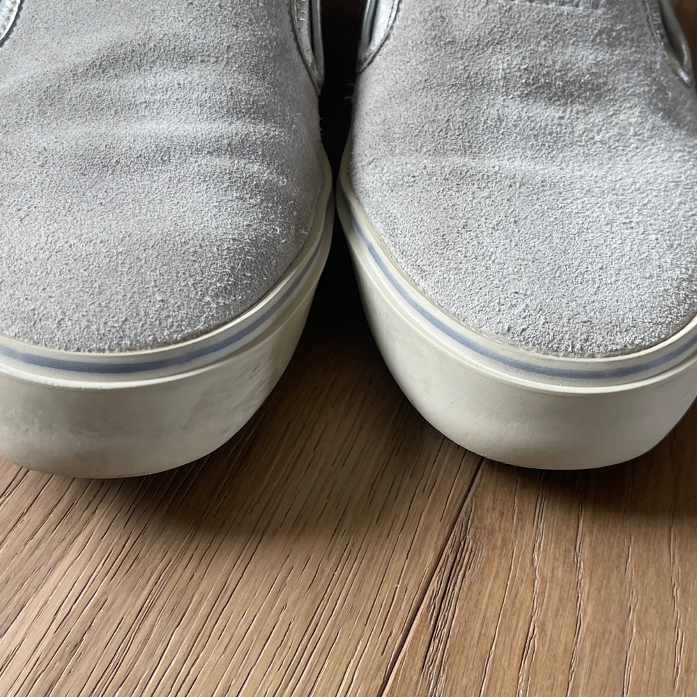 Golden Goose Light Gray Suede Slip-On Sneakers - Picture 4 of 7